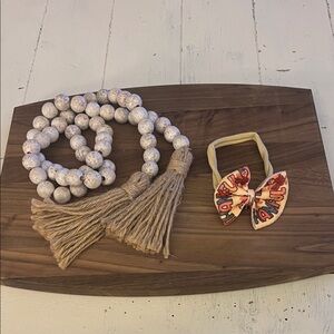 Thankful Turkey on nylon headband